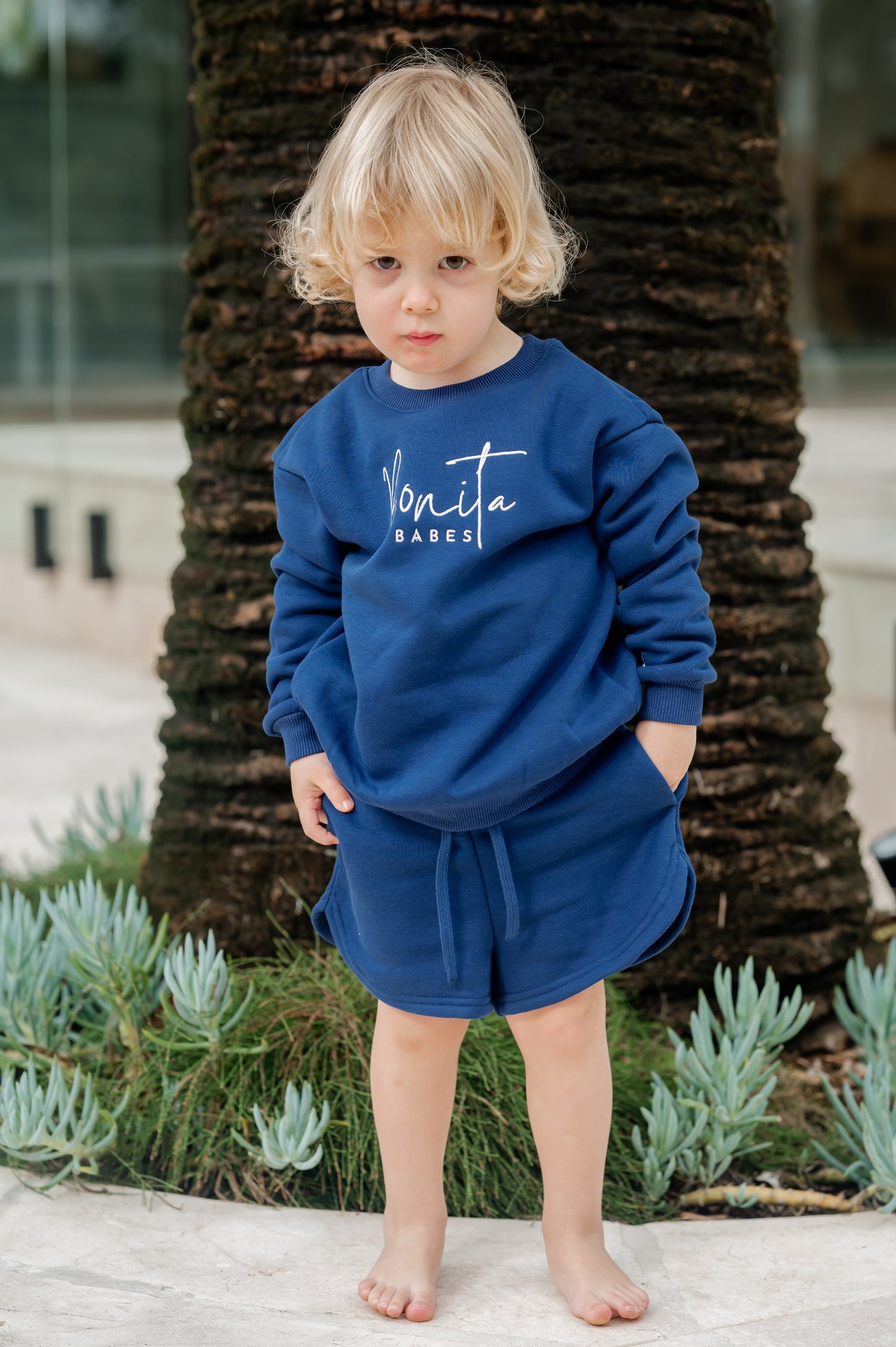 Jumper & Shorts - Navy (Child)