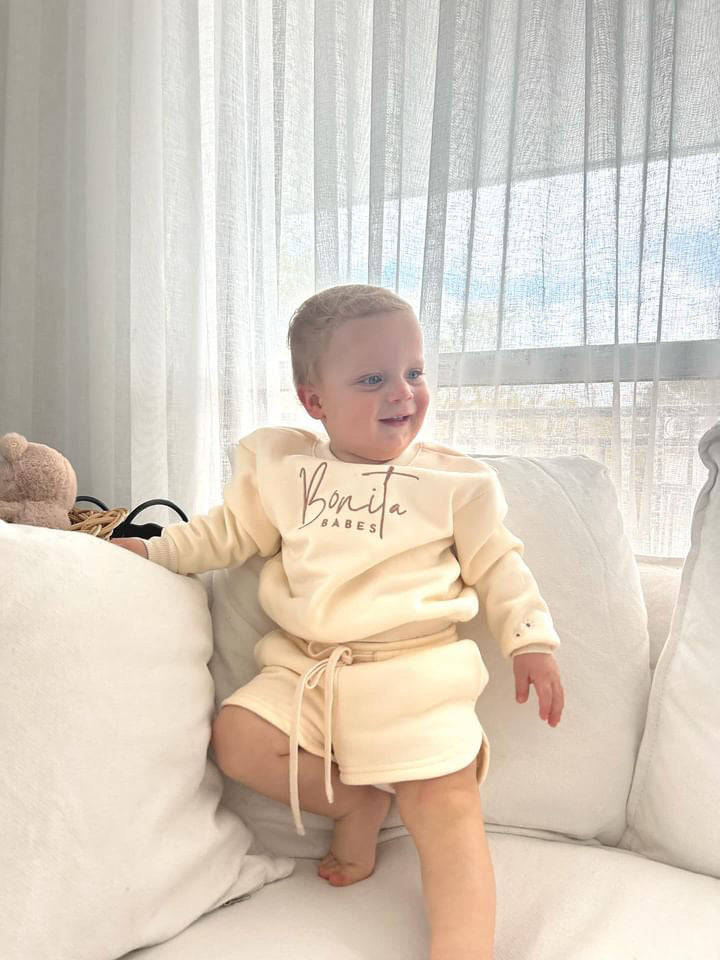 Jumper & Shorts - Beige (Child)